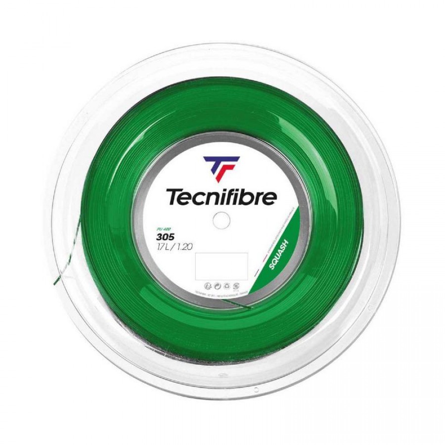 Cordaje Squash Reel 110m Tecnifibre 305 1,20mm Green