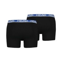 Boxers Head Basic Preto Azul 2 Unidades