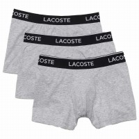 Boxers Lacoste Casual Cinza Vigore 3 Unidades