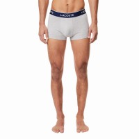 Boxers Lacoste Casual Cinza Vigore 3 Unidades