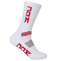 Nox Pro Calze Bianche Rosse 1 Paio - Barata Oferta Outlet