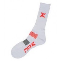 Calcetines Nox Pro Blanco Rojo 1 Par - Barata Oferta Outlet