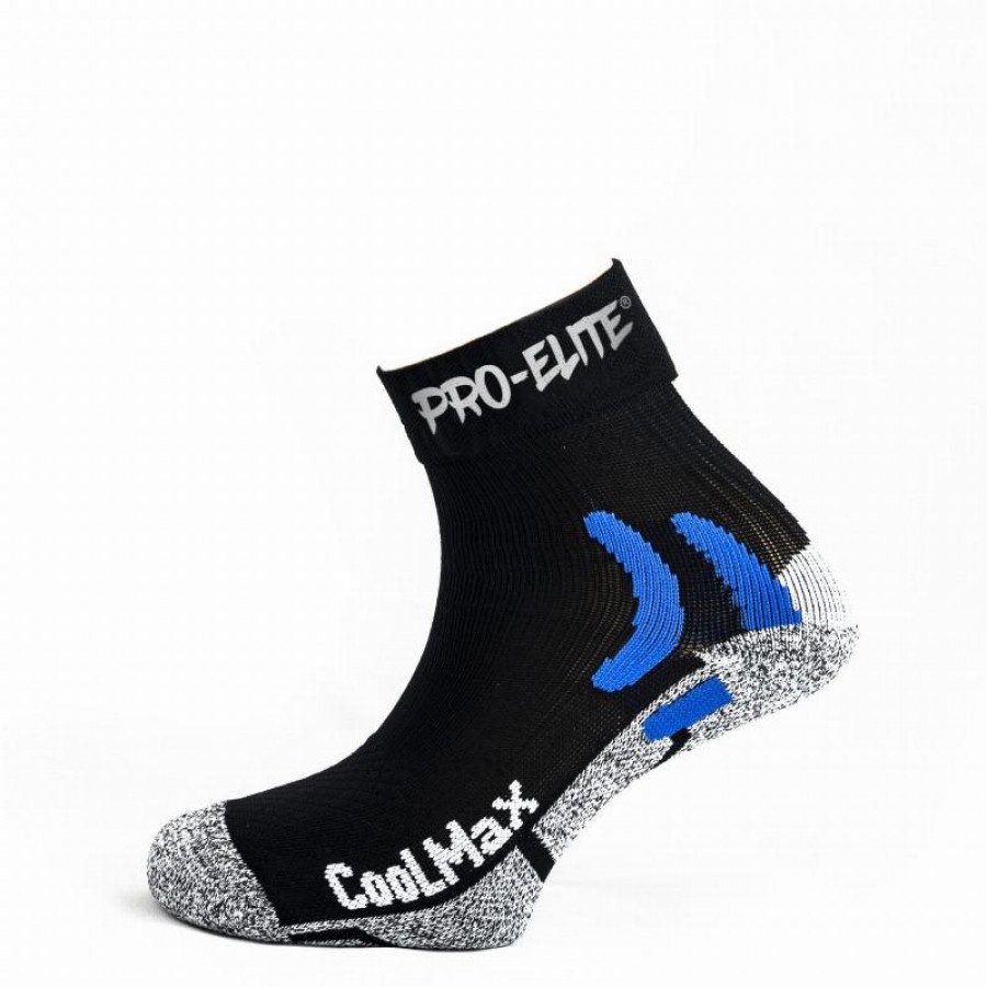 Calcetines Pro Elite Coolmax Negro 1 Par