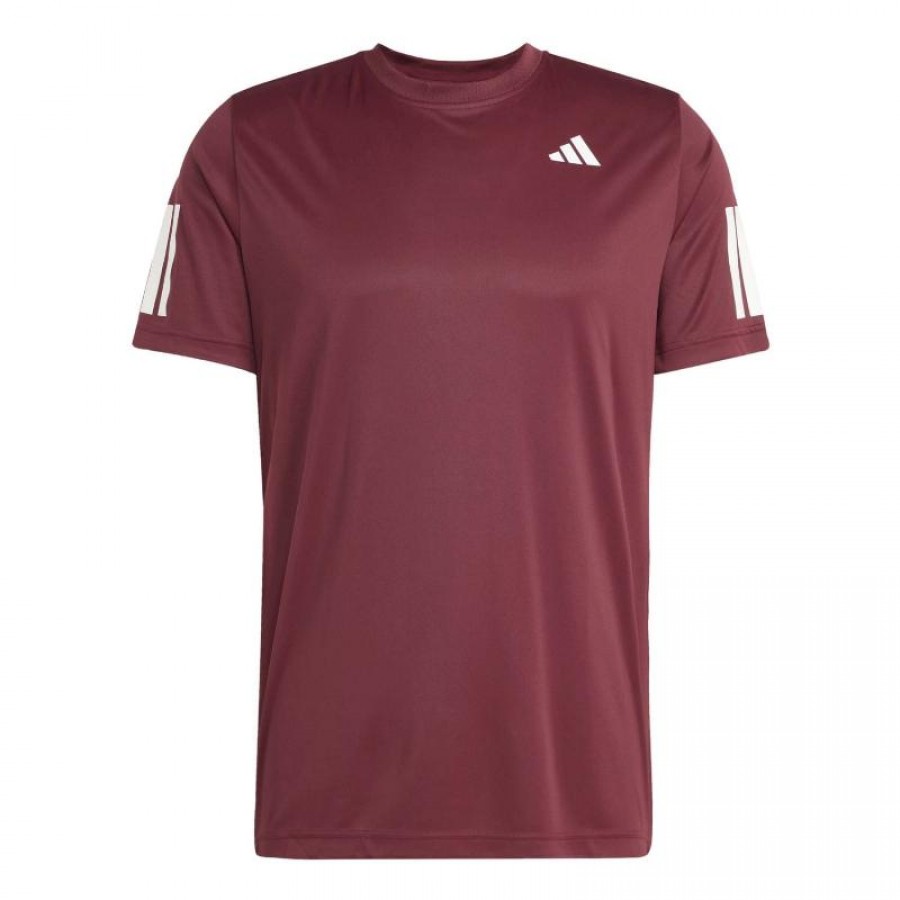 Camiseta Adidas Club 3 Stripes Red Shadow