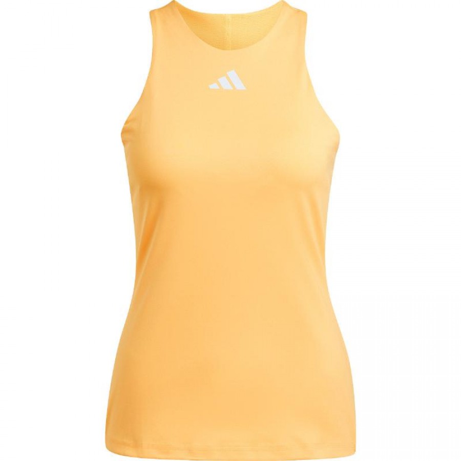 Camiseta Adidas Y-Tank Naranja Blanco Mujer