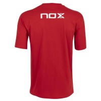 Camiseta de algodão Nox Basic Vermelho Branco