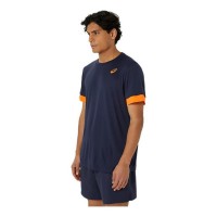 T-Shirt Asics Court Midnight Blue Orange