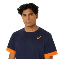 T-Shirt Asics Court Midnight Blue Orange