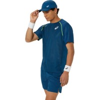 Camiseta Asics Match Blue Mako