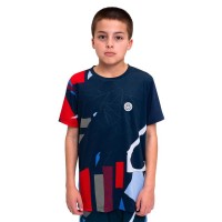 Camiseta Junior Azul Escuro Vermelho Bidi Badu New York