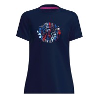 Camiseta Feminina Bidi Badu New York Chill Azul Escuro Vermelho