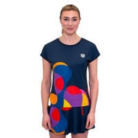 Camiseta Feminina Bidi Badu Twiggy Capsleeve Dark Blue Mix