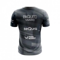 Camiseta Bullpadel Paquito Navarro Premier Padel Adula Negro Junior