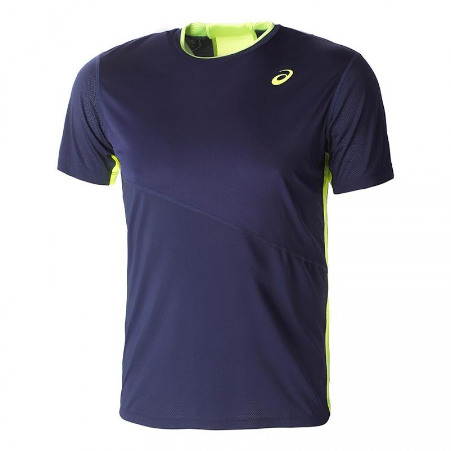 Camiseta Asics Club SS Peacoat Amarelo