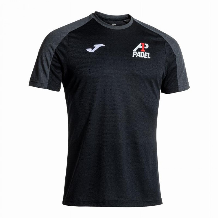 Camiseta Joma A1 Padel Preto Antracite