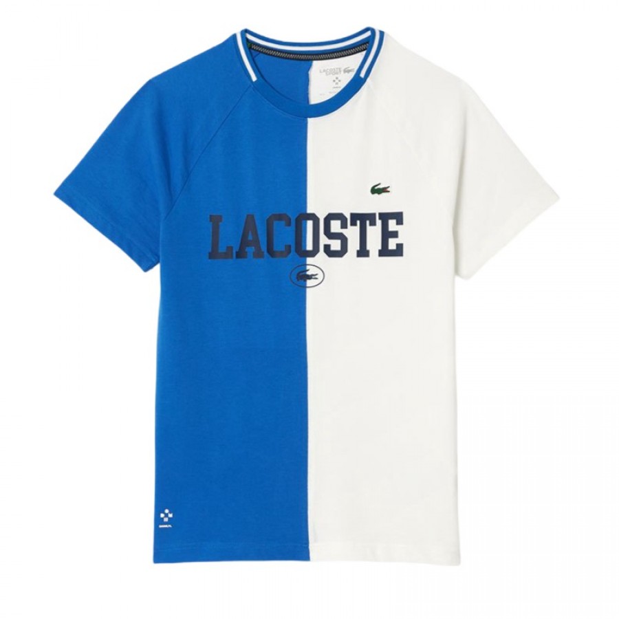 T-Shirt Lacoste Daniil Medvedev Azul Branco