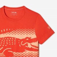 Camiseta Lacoste Novak Djokovic Laranja