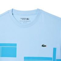 Camiseta Lacoste Novak Djokovic Ultra Dry Azul