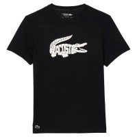 T-Shirt Lacoste Ultra Dry Preto Branco