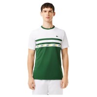 Camiseta Lacoste Ultra Dry Verde Branco