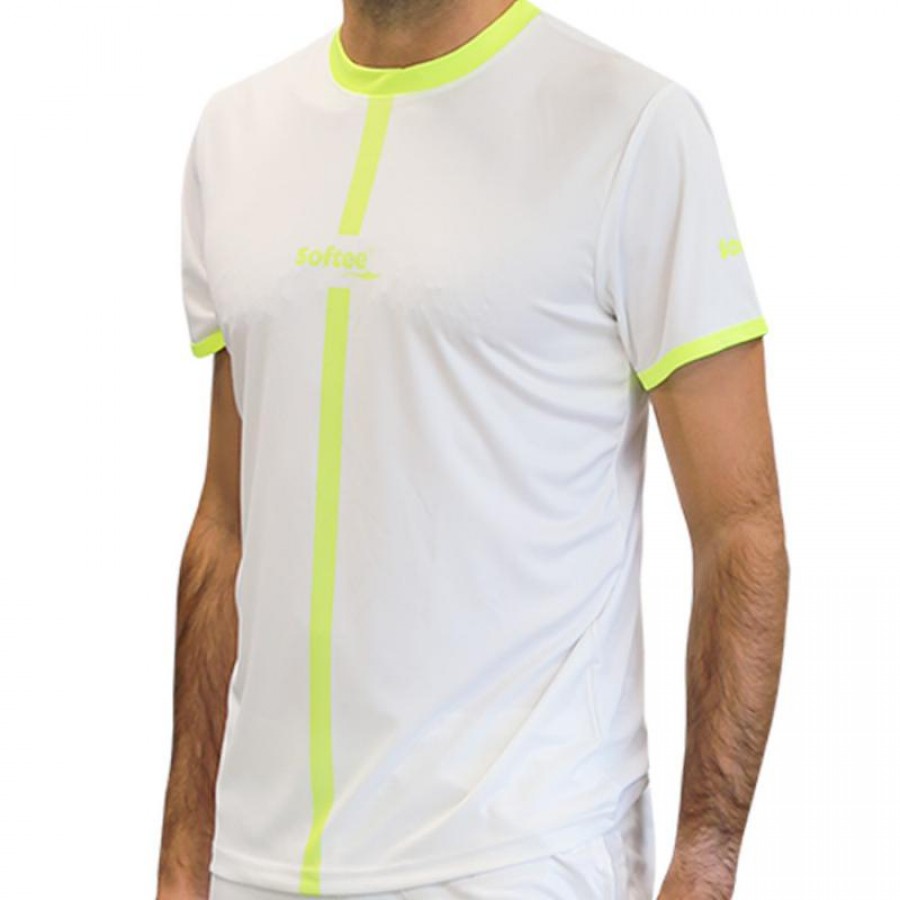 Camiseta Softee Tipex Branca Amarela Fluor Junior