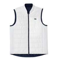 Chaleco Lacoste Slim Fit Azul Marino Blanco Mujer