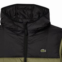 Chaqueta Lacoste Verde Kaki Negro