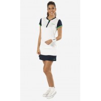 Falda Nox Pro Blanca Logo Verde