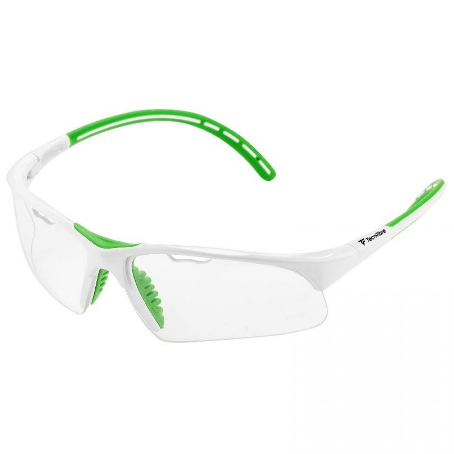 Tecnifibre Squash Glasses White Green