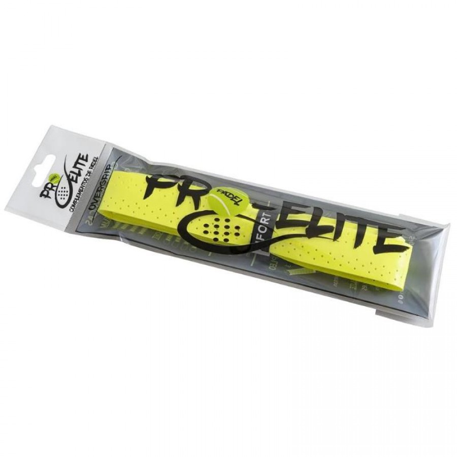 Grip Pro Elite Comfort Eva Perfurado Amarelo Fluorescente 1 Unidade