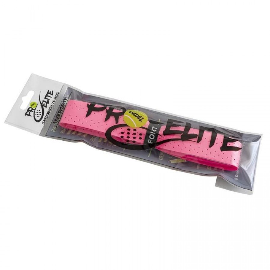 Grip Pro Elite Confort Eva Perforado Rosa Fluor 1 Unidad