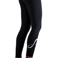 Endless Cross Pocket Nero Arancione Leggings Junior