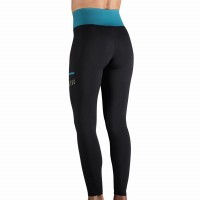 Leggings Endless Cross Pocket Preto Petroleo