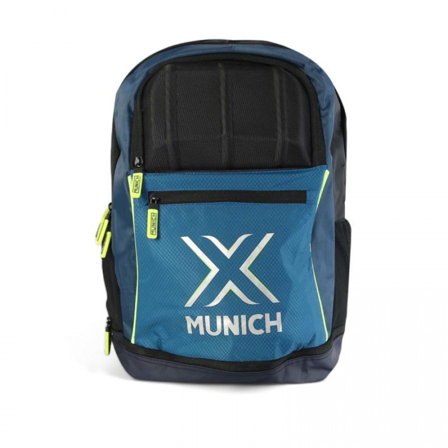 Mochila Munich Basic Azul Lima Fluor