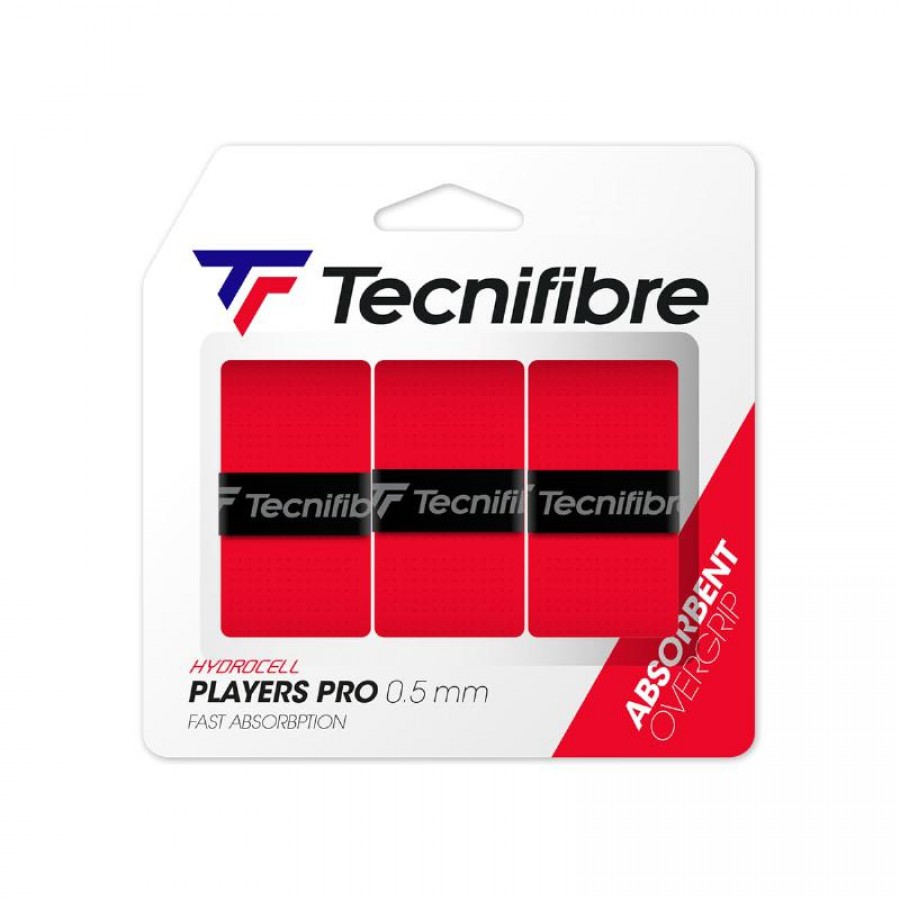 Tecnifibre Players Pro Red Overgrips 3 unita