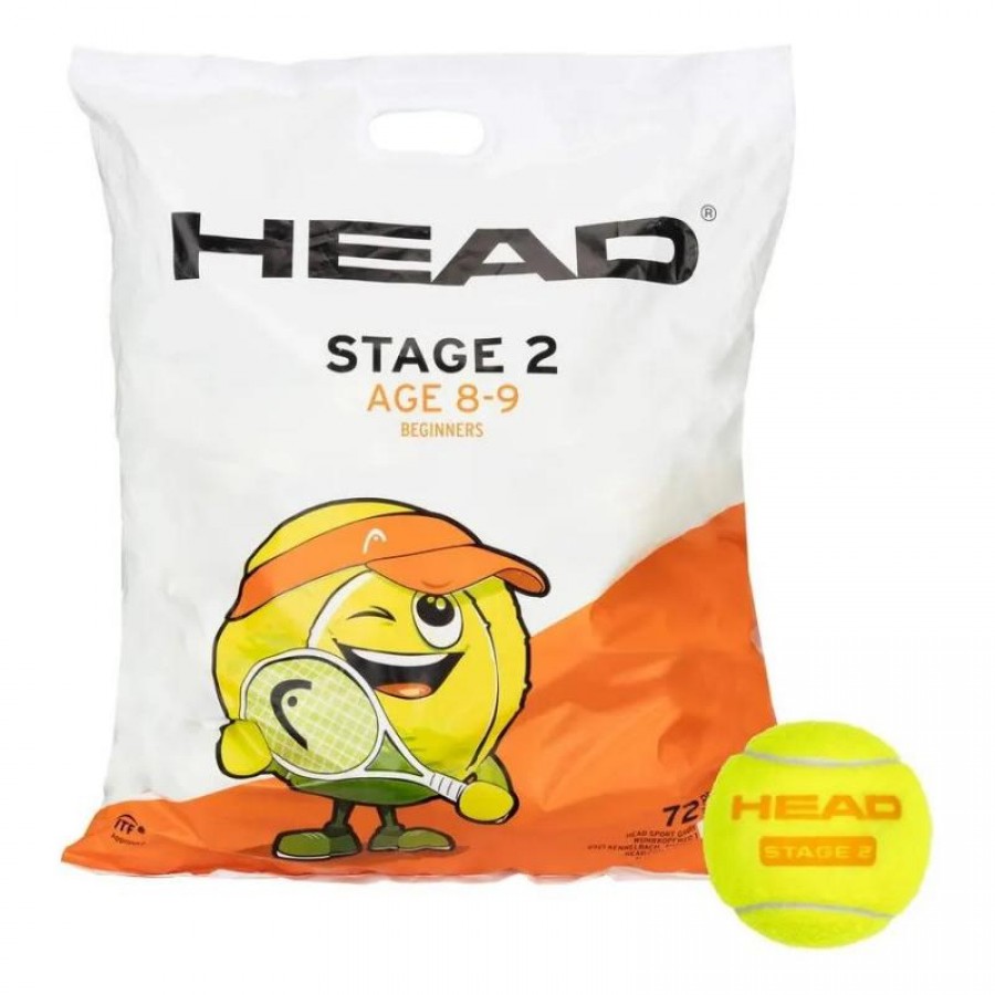 Pack de 72 Pelotas Head Stage 2 Naranja