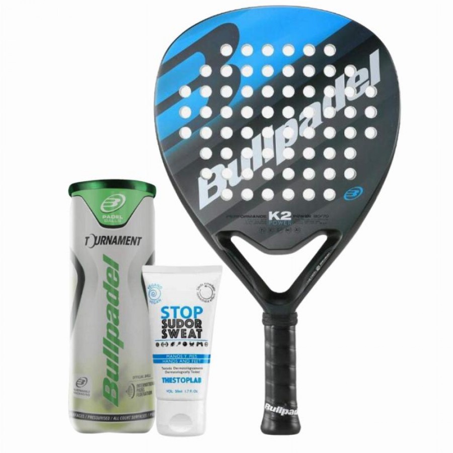 Pack Bullpadel K2 Power 2023 Racket with Magnesium and Balls