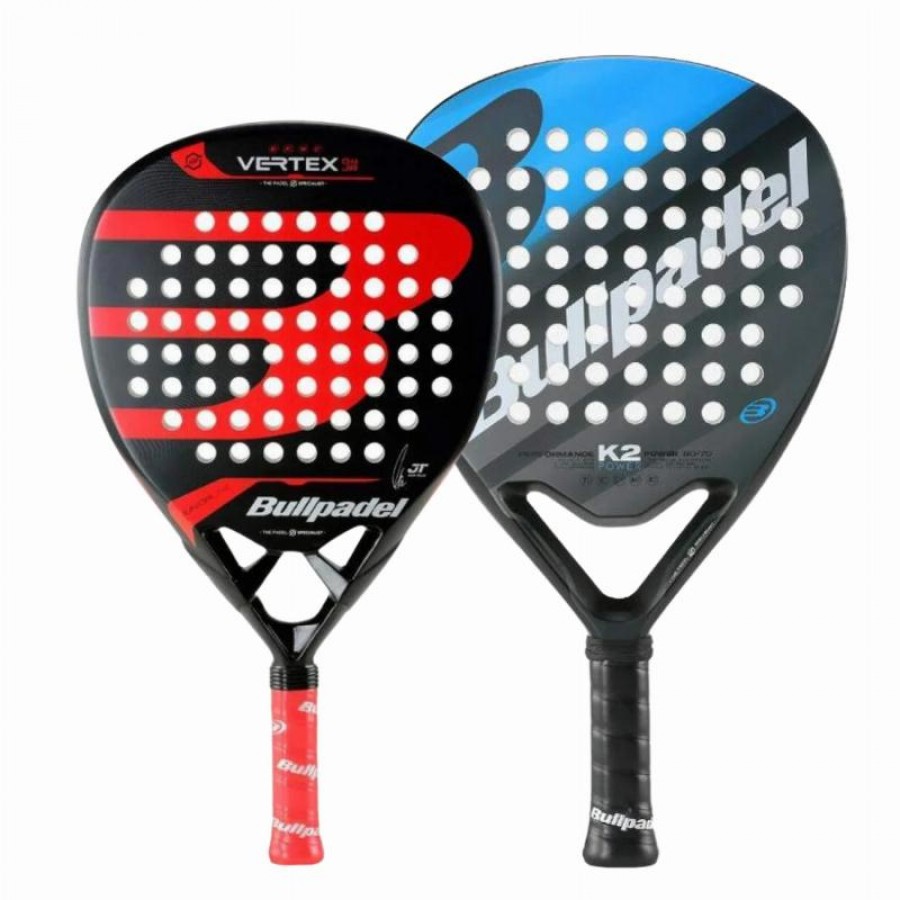 Pacote Raquete Bullpadel K2 Power 2023 e Tello Vertex 04 Junior 2024