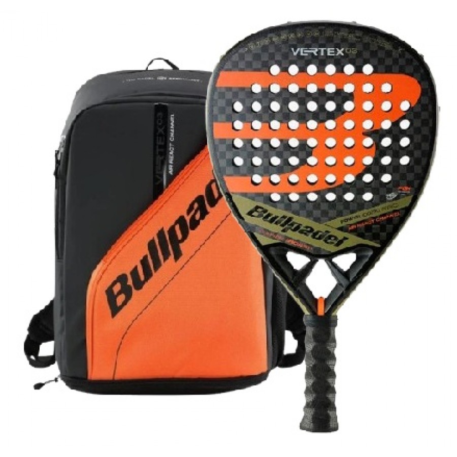 Pack Pala y Mochila Bullpadel Tello Chingotto Vertex 03