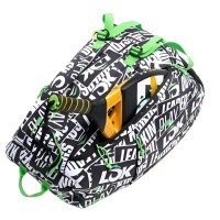 Borsa da padel Lok One DNA nera grigio scuro lime