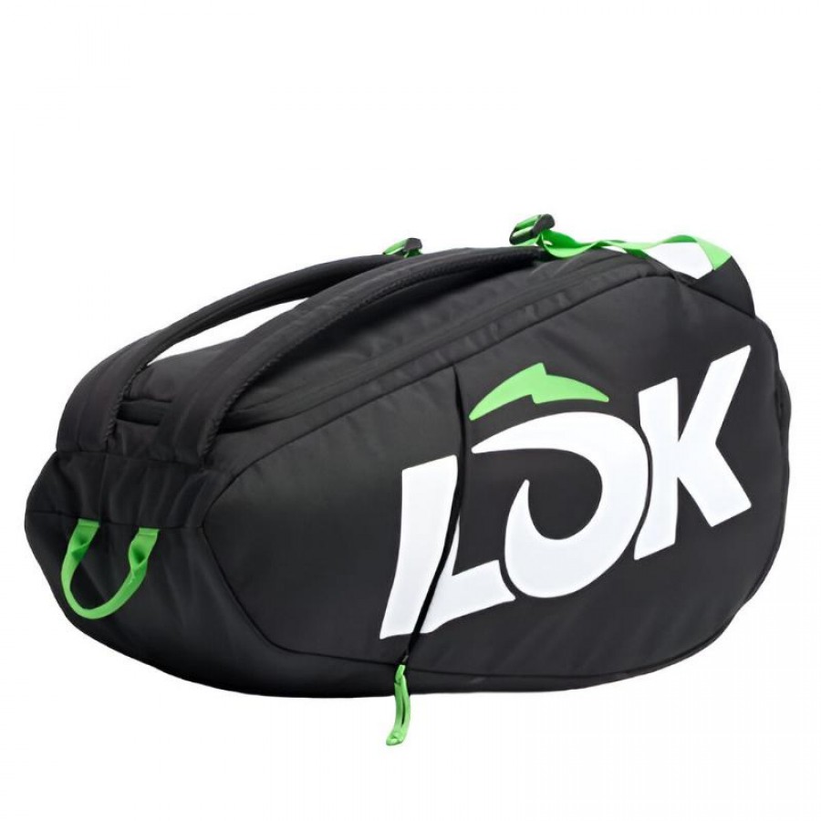 Lok One Sac de Padel Noir Gris Fonce Citron Vert