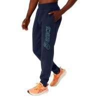 Pantalon Asics Logo Azul Medianoche Verde