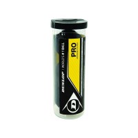 Dunlop Pro Double Point Yellow Squash Ball 3 Units