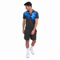 Polo Bidi Badu Spike Cinza Azul Escuro