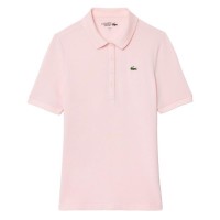 Polo Lacoste Pique Rosa Feminino