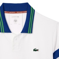 Lacoste Roland Garros Medvedev Camisa Polo Marinha Branca