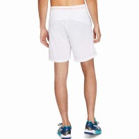 Shorts Asics Tennis 7In Branco Vermelho Brilhante