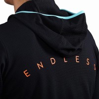 Sudadera Endless Breath Line Negro Aqua