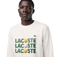 Lacoste Camisola de pelucia branca