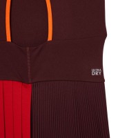 Vestido Lacoste Ultra Dry Borgonha Laranja